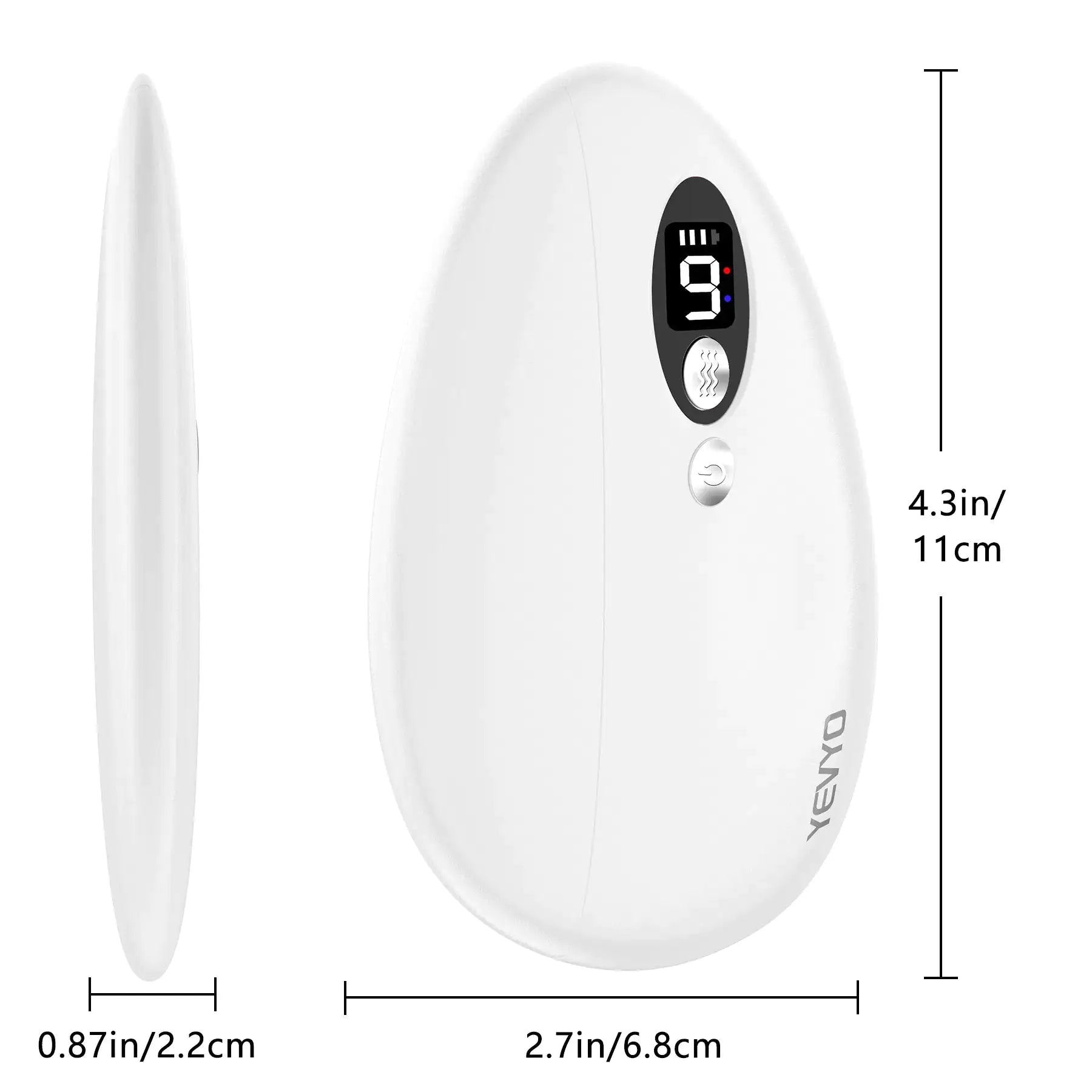 Heated Vibrating Massage Gua Sha For Face Sculpting, Wrinkle Removal, Anti-Aging